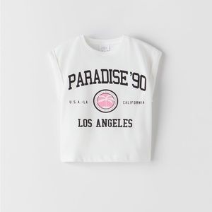 Zara girls printed tee